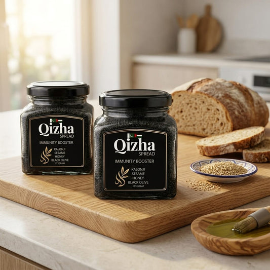 Qizha Spread| Palestinian Black Seed (Kalonji) Paste | Bundle of 2