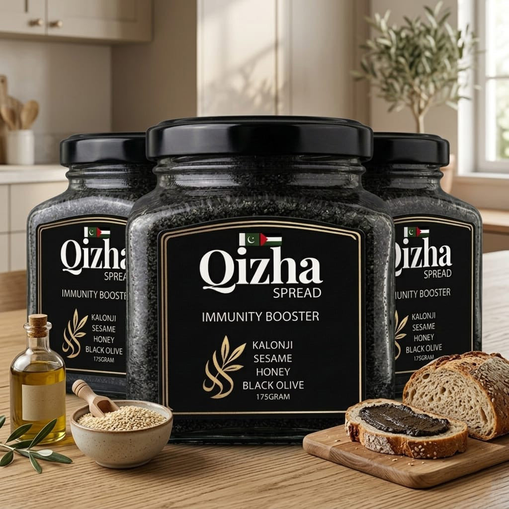 🌿🍯Qizha Spread – Premium Natural Seed & Honey Blend | 3 Pack