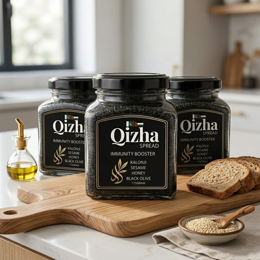 Qizha Spread | Palestinian Black Seed (Kalonji) Paste Bundle of 3