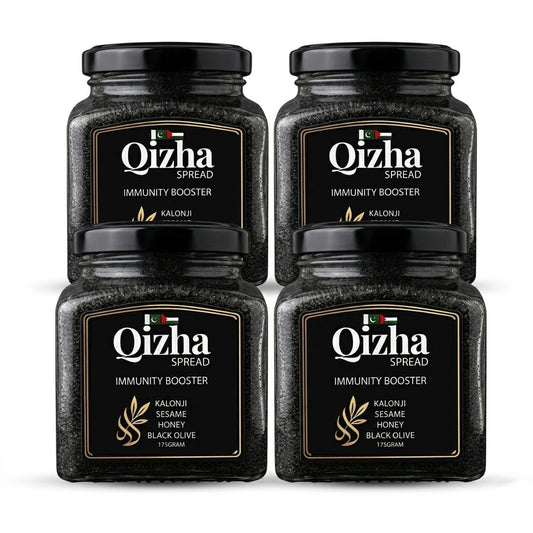 Bundle of 4 | Palestinian Black Seed (Kalonji) Paste | Qizha Spread