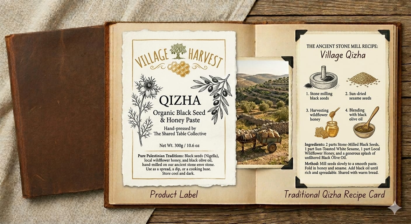 Palestinian Black Seed (Kalonji) Paste | Qizha Spread